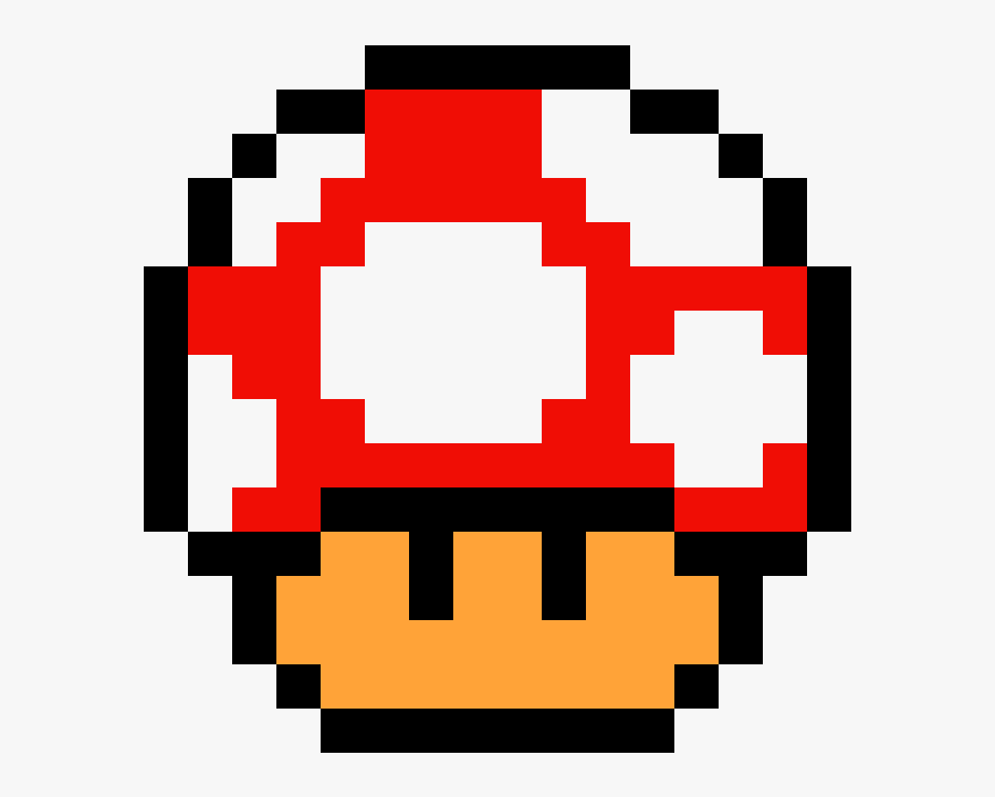 Clip Art Mushroom Pixel - Mario Toad Pixel Art, Transparent Clipart