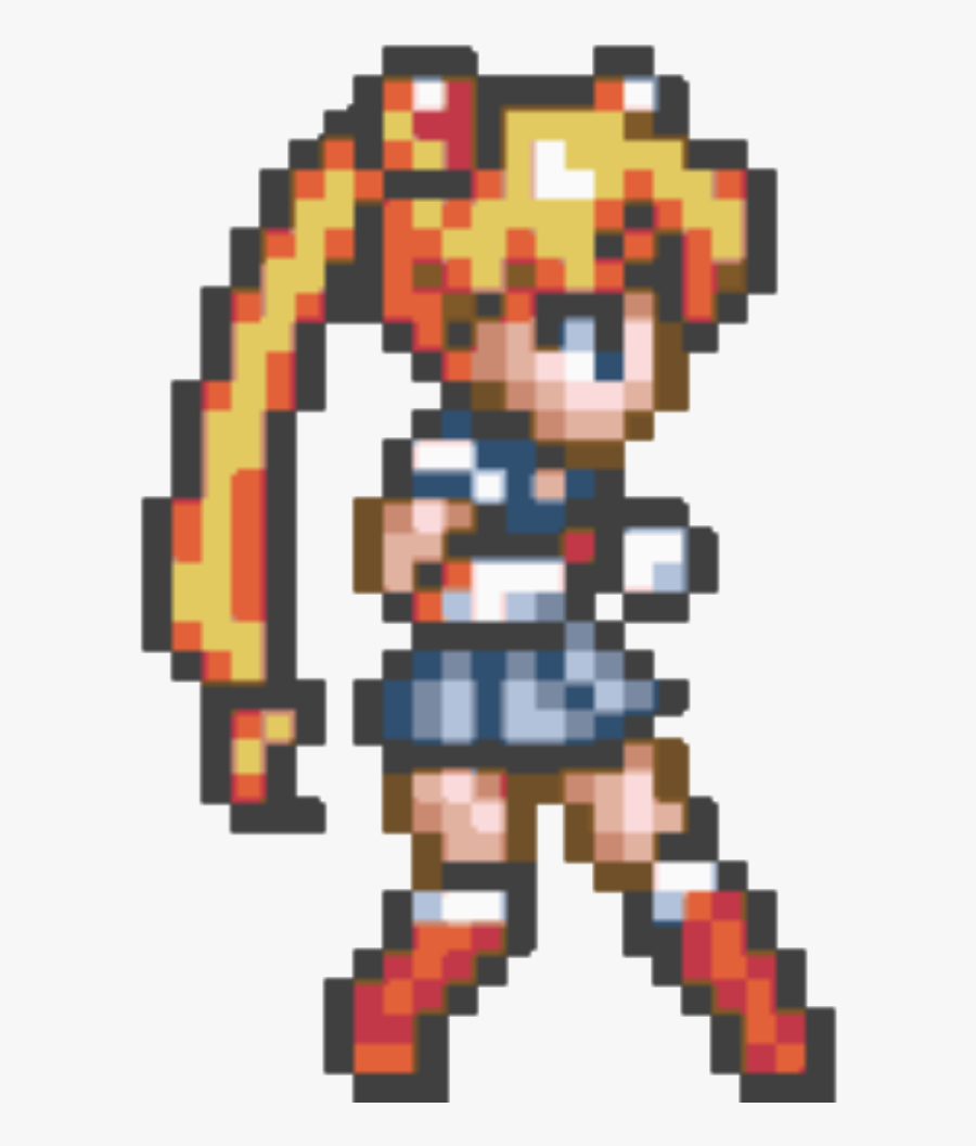 Pixel Clipart Pixel Art - Sailor Moon Pixel Animation, Transparent Clipart