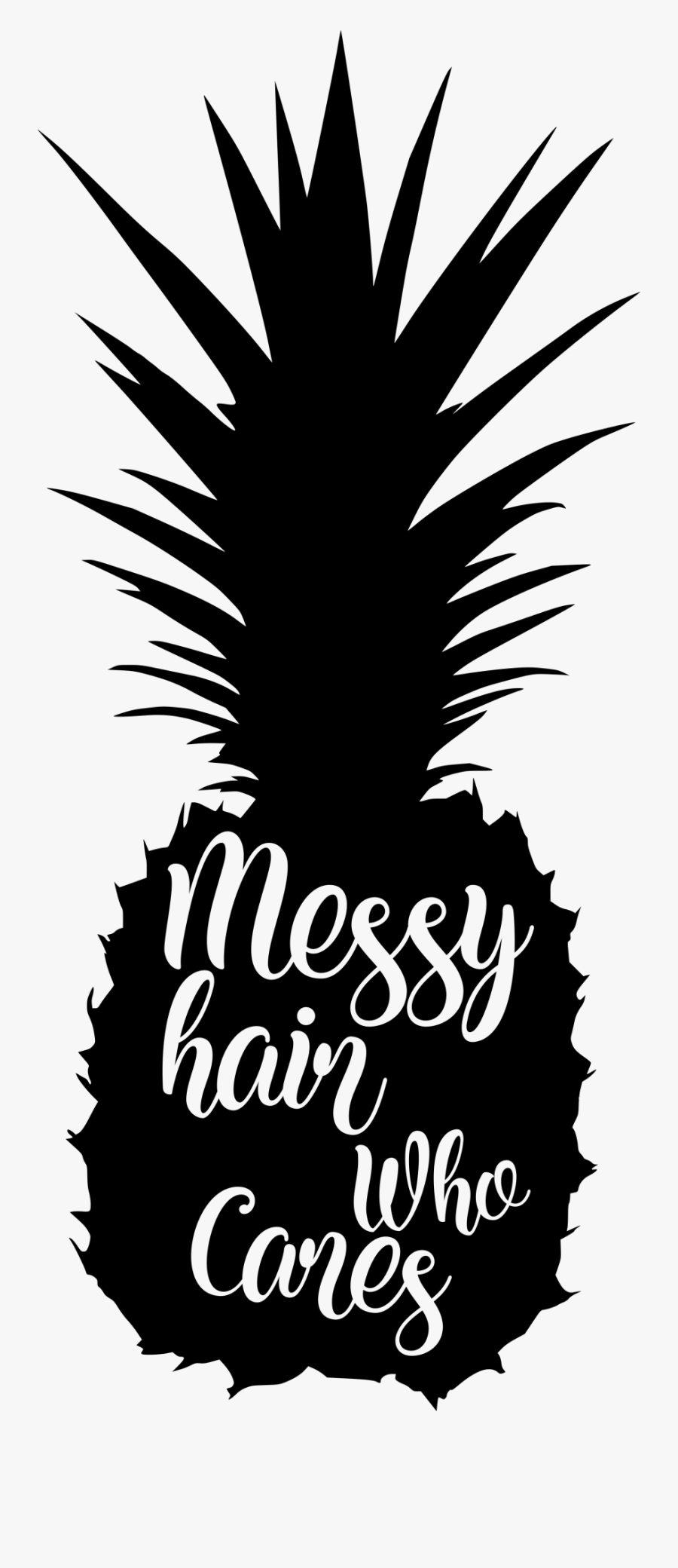 Transparent Messy House Clipart - Pineapple Silhouette, Transparent Clipart