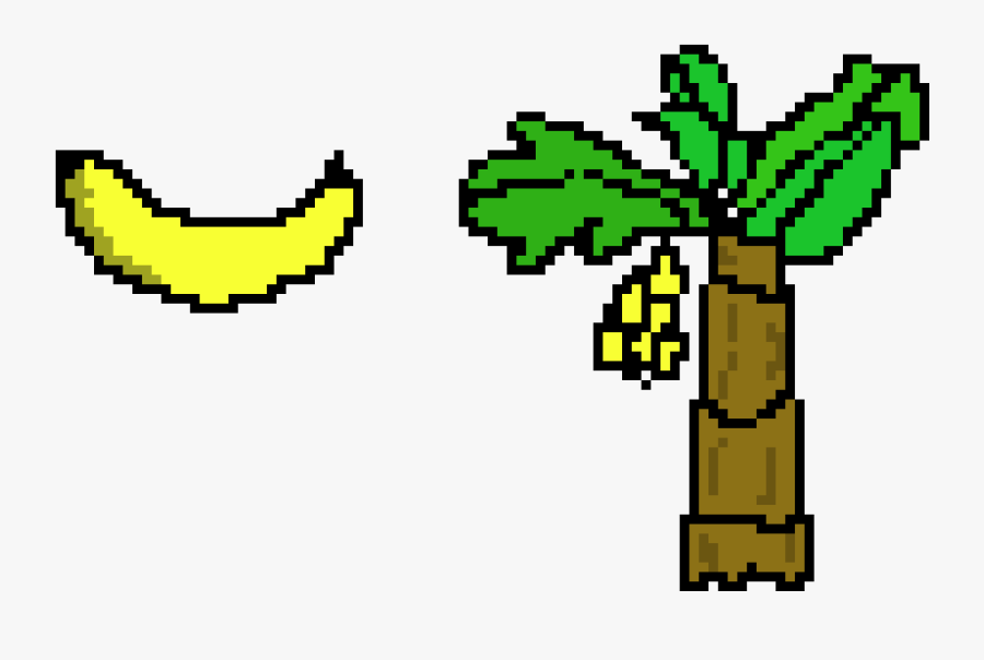Banana Tree Pixel Clipart , Png Download - Banana Tree Pixel, Transparent Clipart