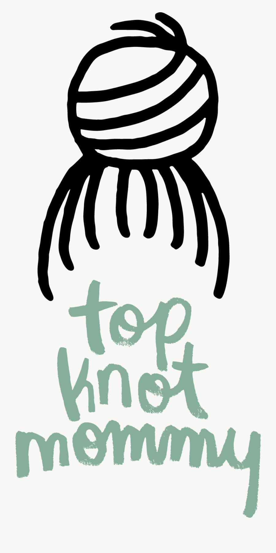 Hair Bun Clipart, Transparent Clipart