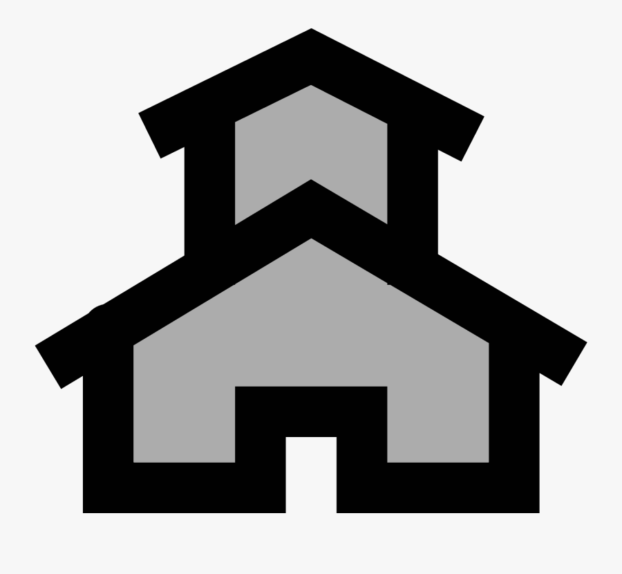 De La Escuela Icono - Schoolhouse Icon, Transparent Clipart