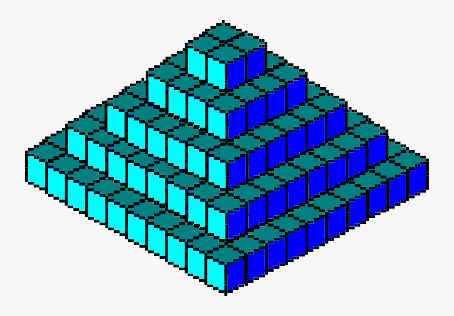 Pixel Piramide - Pixel Art Piramide, Transparent Clipart