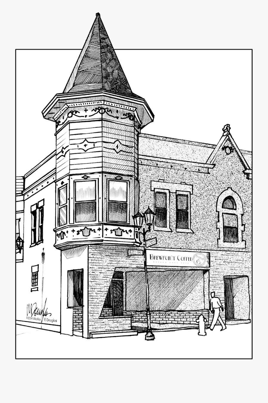 Artists Drawing Building - Cross Hatching Drawing Building, Transparent Clipart