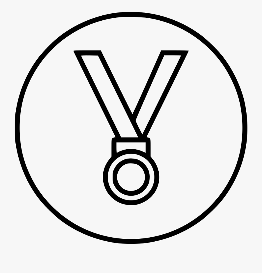 Medal Drawing Trophy Picture Black And White Download - Small Easy Medal Drawing, Transparent Clipart