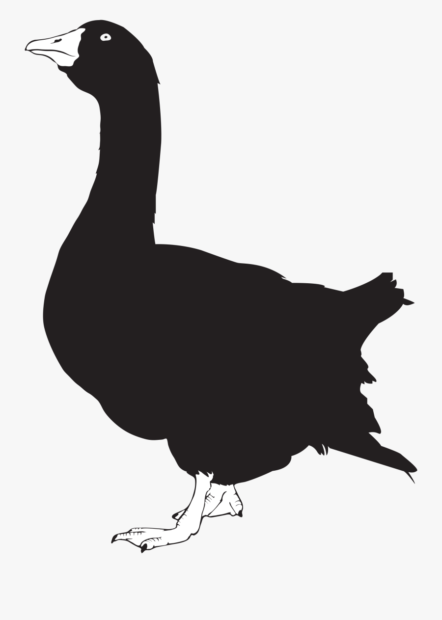 File Silhouette Svg Wikimedia - Goose Svg, Transparent Clipart