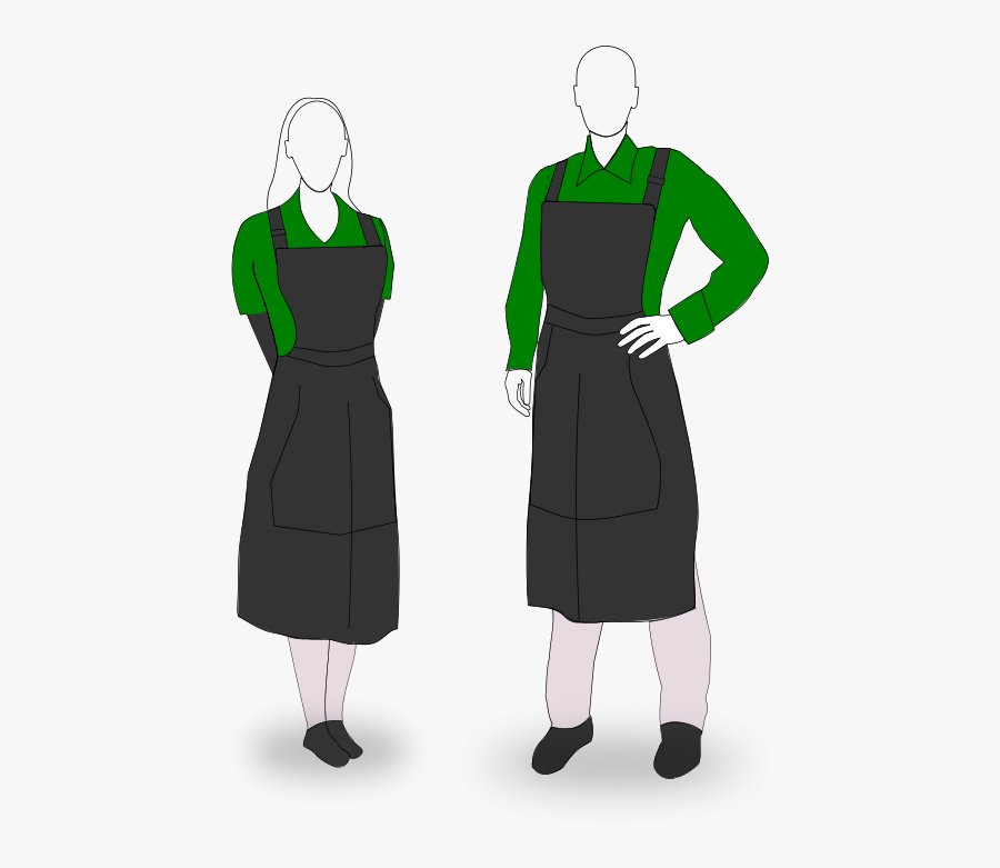 566x800px Wait Staff Clipart - Significado De Delantal, Transparent Clipart