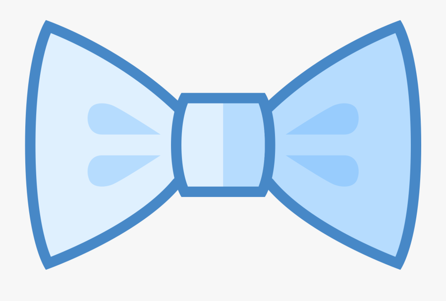 Blue Bowtie Icon, Transparent Clipart