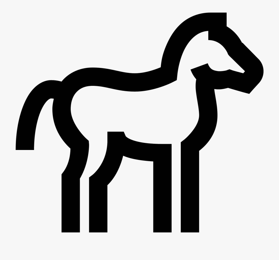 This Icon Represents A Horse, Transparent Clipart