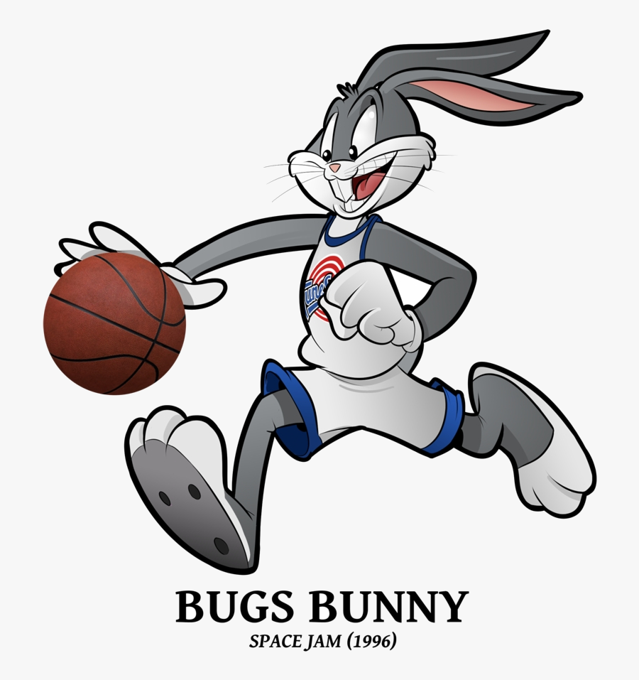 Space Jam Draft Special Bugs Bunny Basketball Free - Basketball Bugs Bunny Space Jam, Transparent Clipart