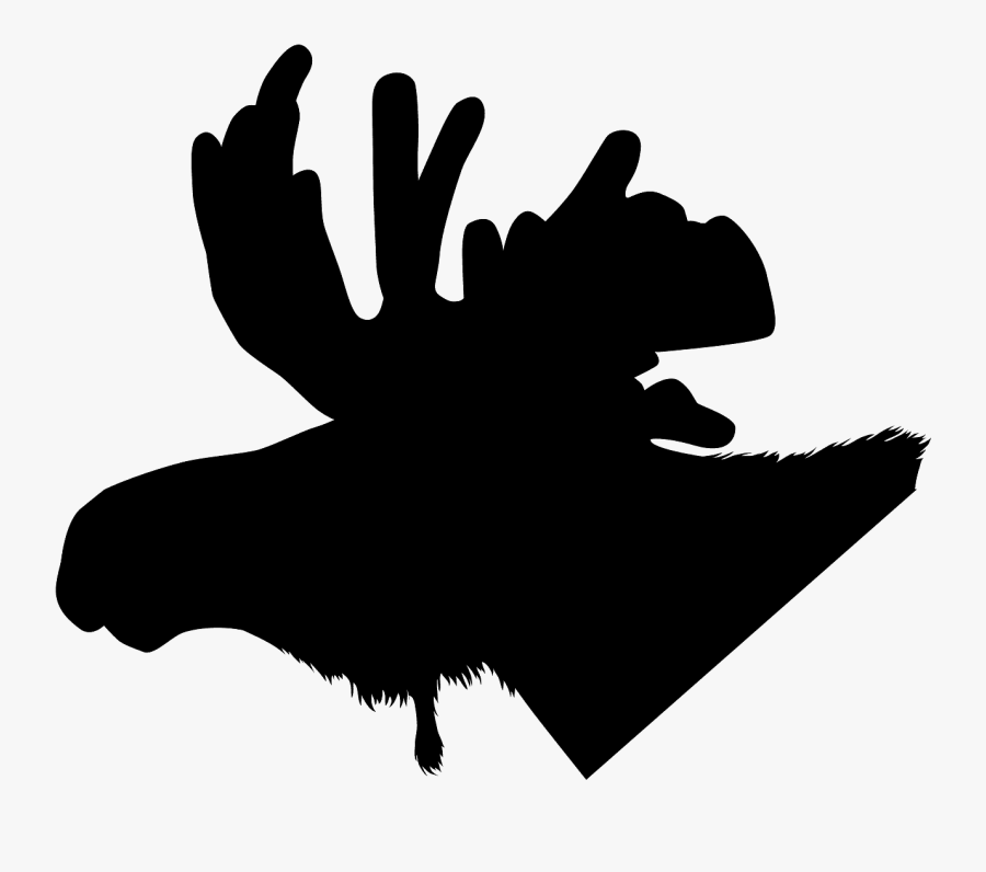 Silhouette Alce, Transparent Clipart