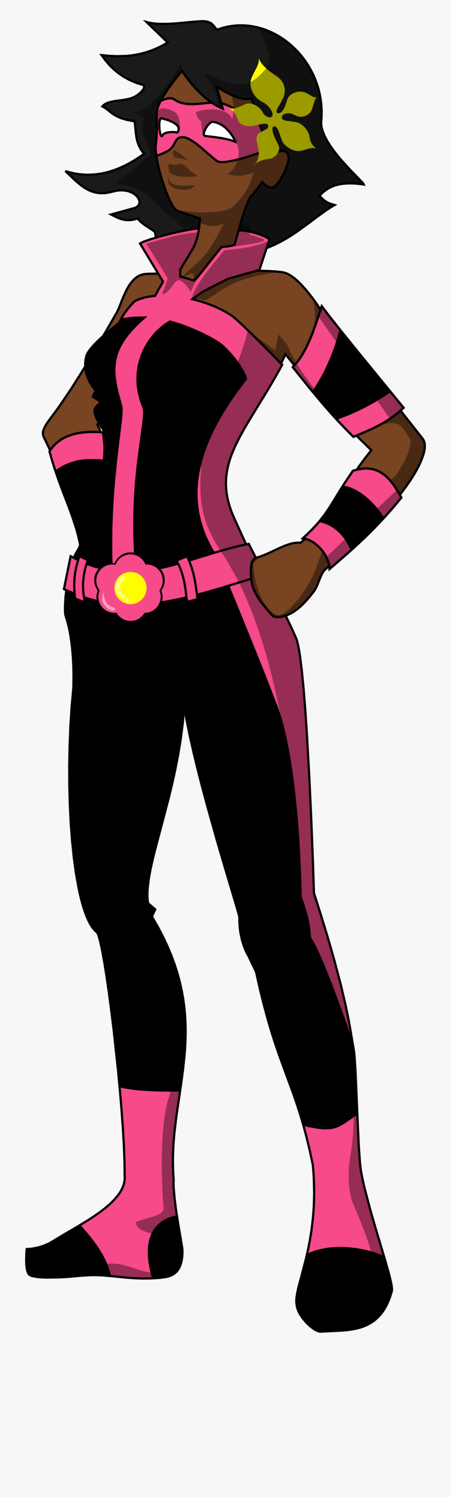 Heroine - Clipart - Flower Superhero, Transparent Clipart