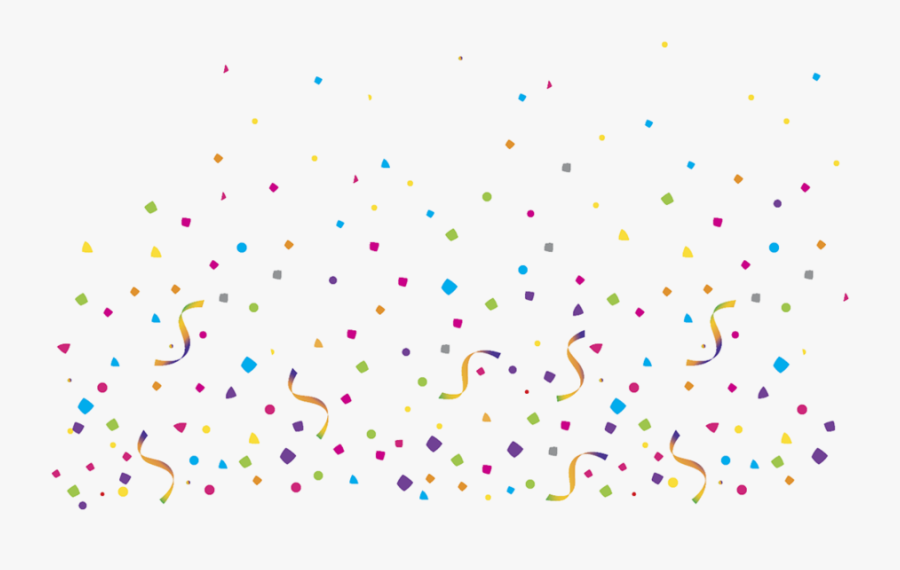 Confetti Party Clip Art - Illustration, Transparent Clipart