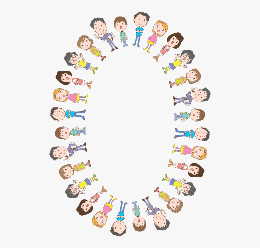 Kids Oval Frame, Transparent Clipart