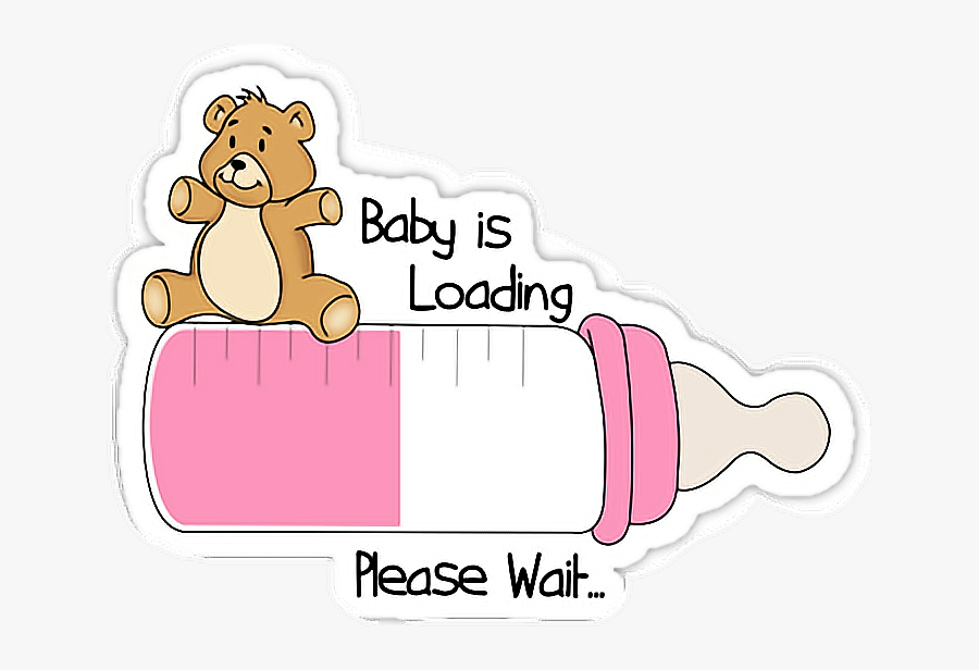 #babystickers #baby #loading #babyloading #pregnantstickers - Cartoon, Transparent Clipart