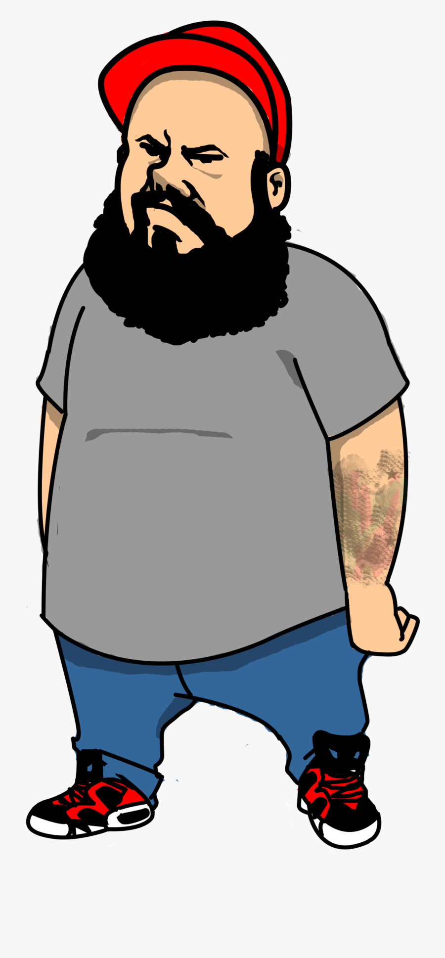 Clip Art Cartoon Man With Beard - If I Have Sex With A Prostitute, Transparent Clipart