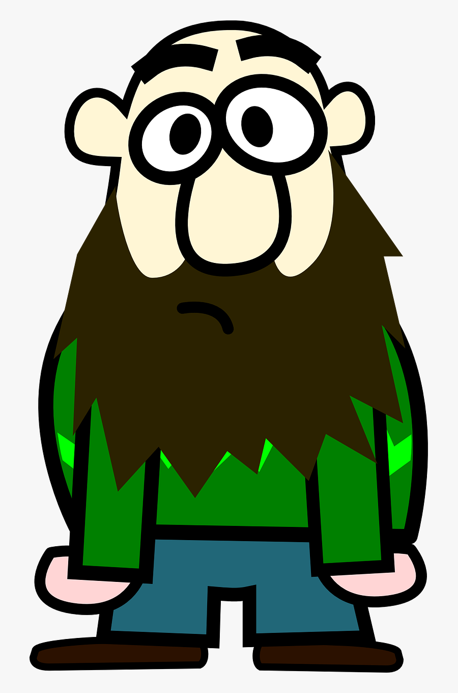 Clip Art Beard Man, Transparent Clipart
