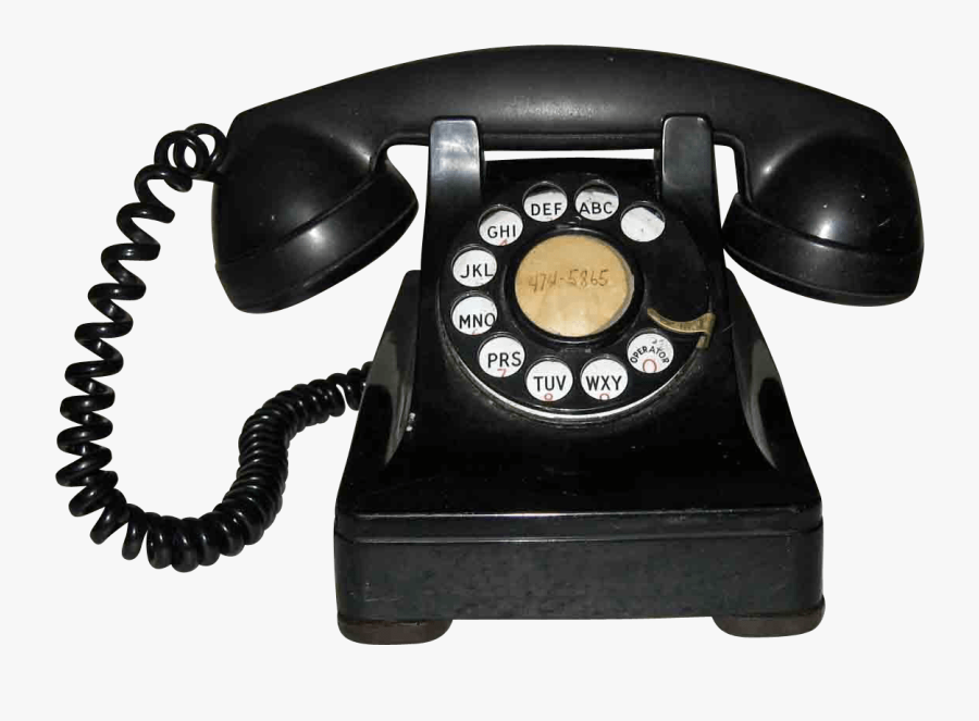 Old Bakelite Phone - Old Rotary Phone Png, Transparent Clipart