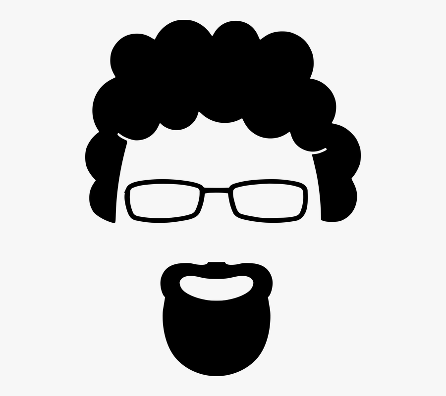 Goatee Beard Silhouette - Goatee Clipart, Transparent Clipart