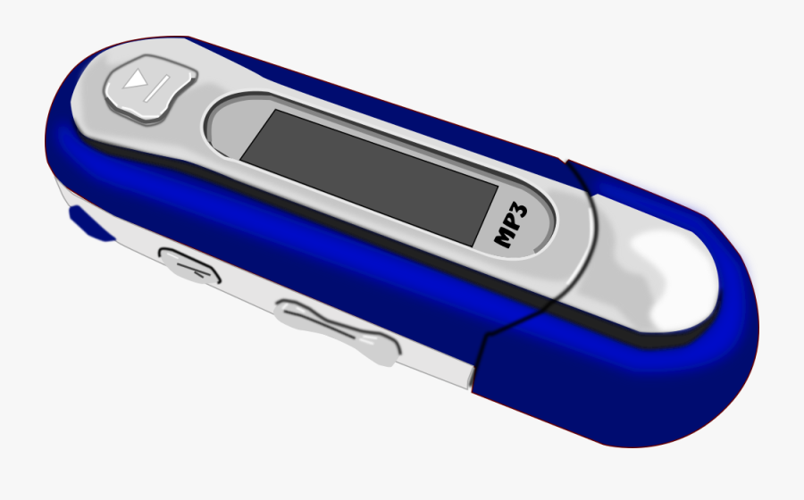 A Blue Old Style Mp3 Player - Old Mp3 Player Small, Transparent Clipart