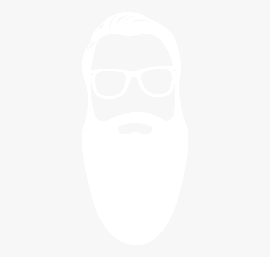 Gentleman S Stylist White - White Beard Logo Png, Transparent Clipart