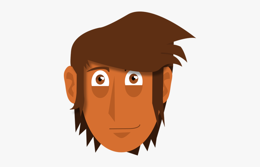 Face Of A Guy - Illustration, Transparent Clipart