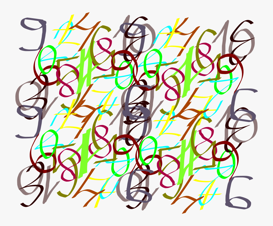 Letters And Numbers Mixture Clipart Icon Png - Clip Art, Transparent Clipart