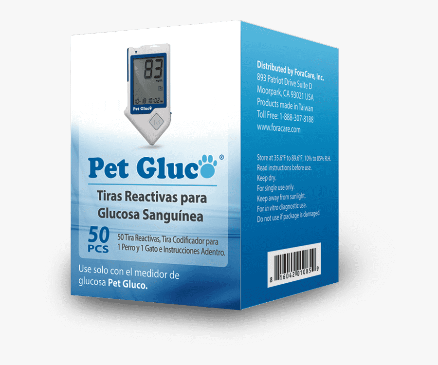 Pet Gluco Blood Glucose Test Strips Expires 8/ - Glucose Meter, Transparent Clipart