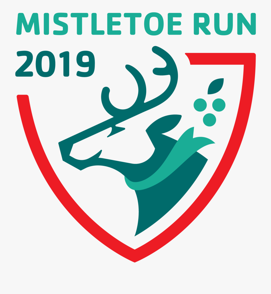 The Mistletoe Half Marathon, 5k, And Fun Run Date Is - Emblem, Transparent Clipart
