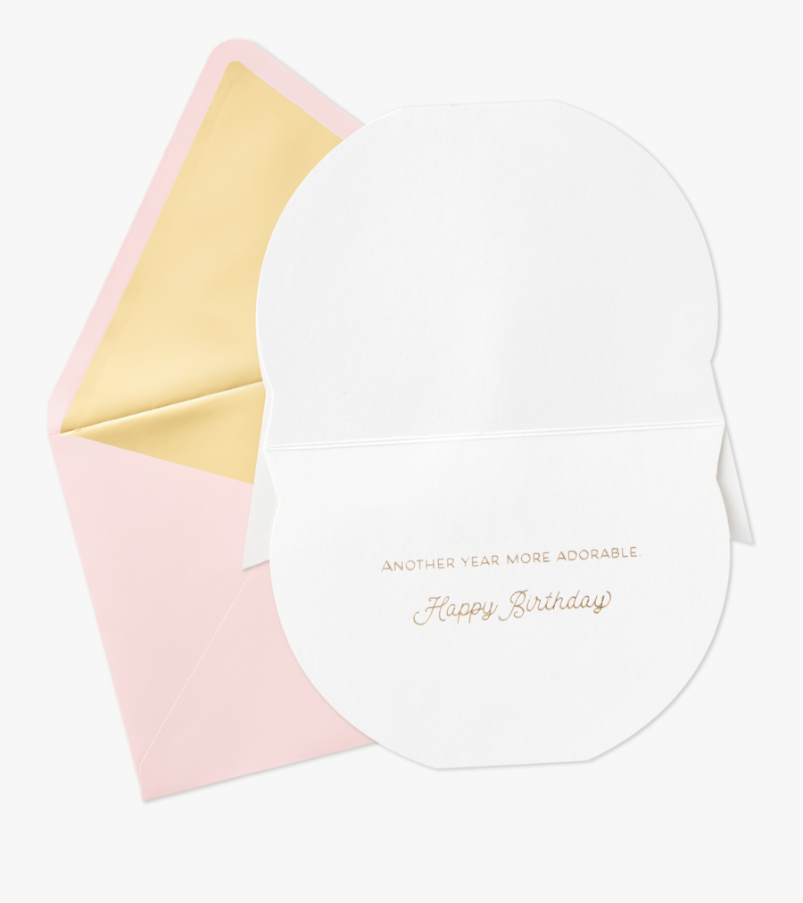 White Cat Piñata Birthday Card Clipart , Png Download - Envelope, Transparent Clipart