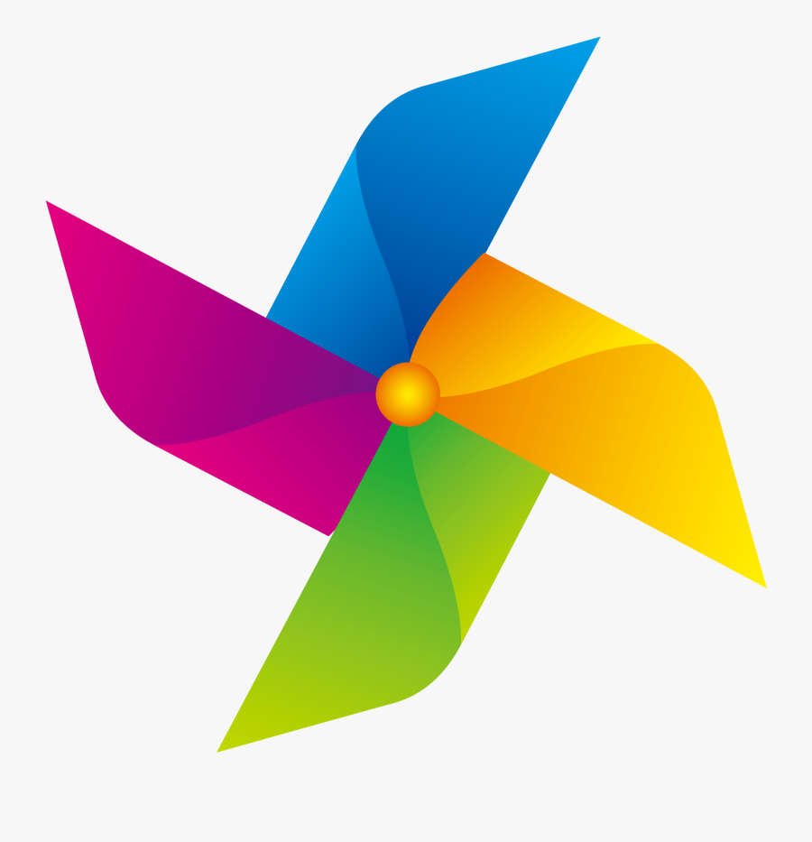 Paper Pinwheel Windmill - Pin Wheel Clipart, Transparent Clipart