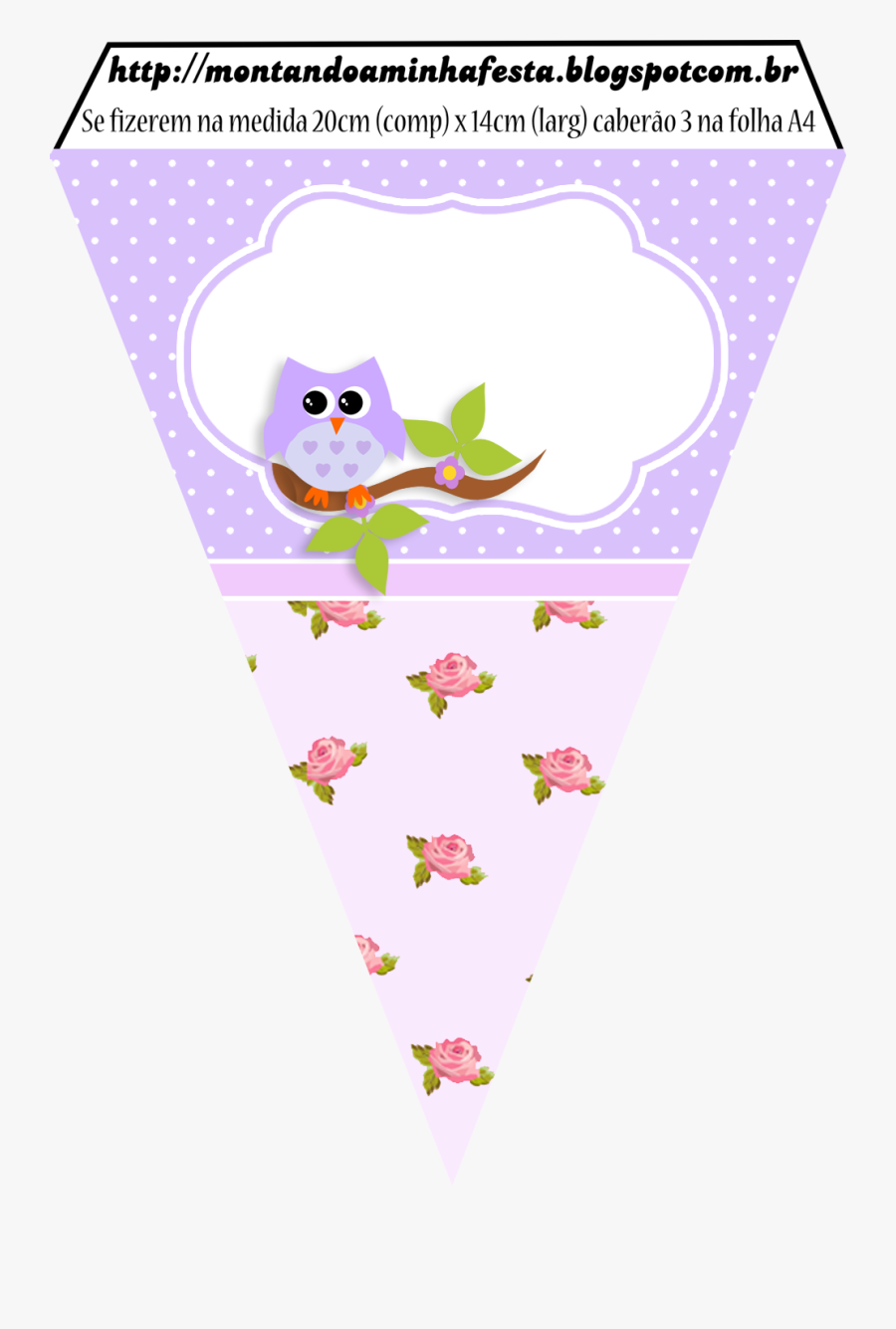 Transparent Shabby Chic Clipart - Banderines Buhos Para Imprimir, Transparent Clipart