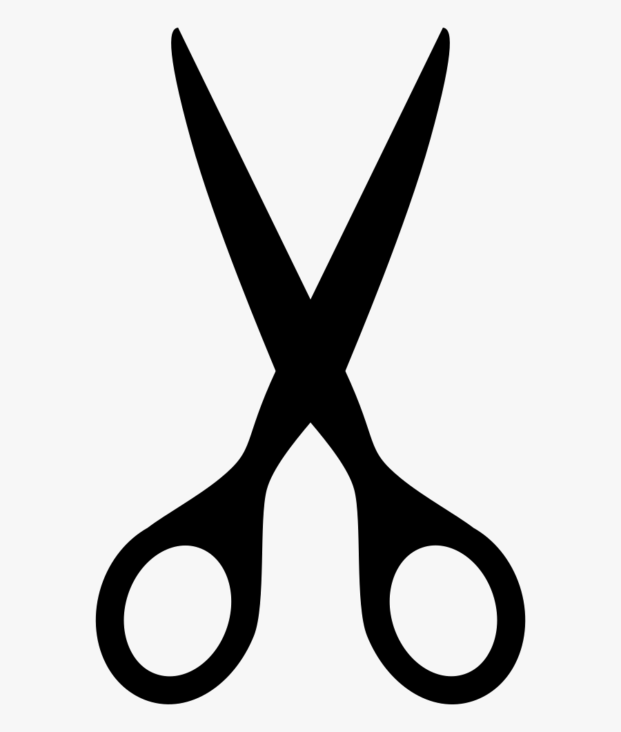 Cut Clipart Scissors Dotted Line - Svg Icon Open Scissors, Transparent Clipart