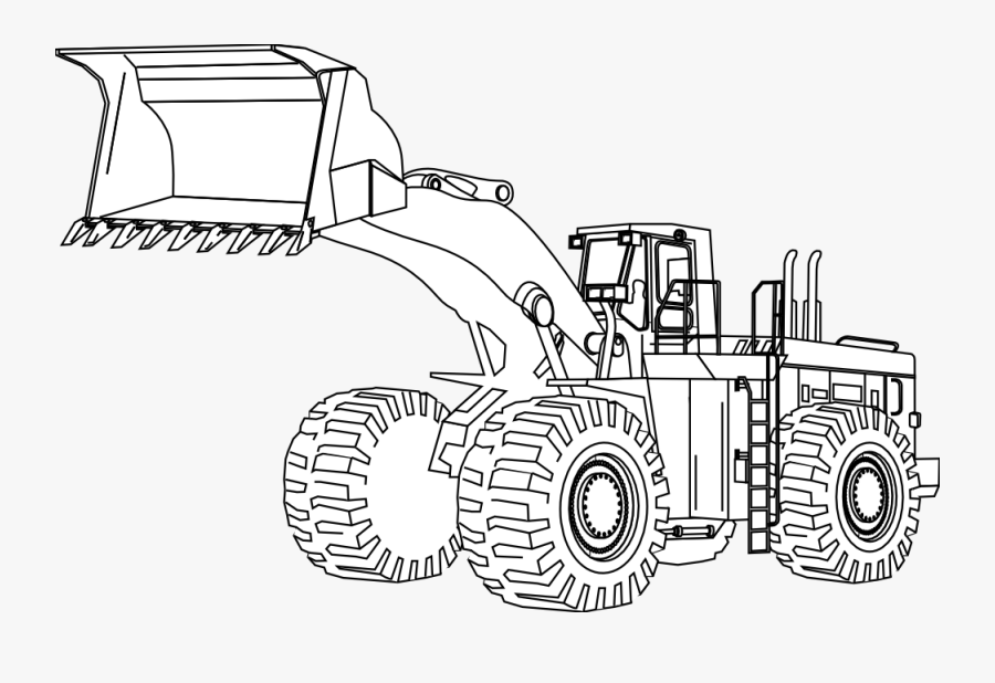 Contractor Clipart Construction Equipment Tool - Heavy Machine Coloring Pages, Transparent Clipart