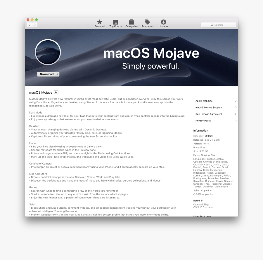 App Store Mojave Download, Transparent Clipart