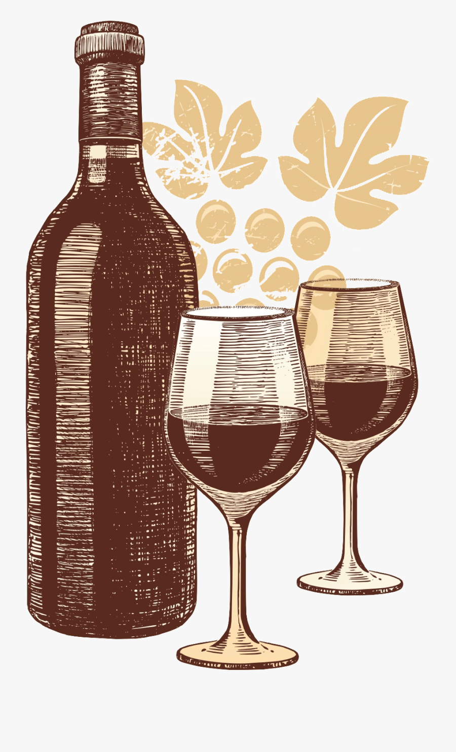 Наклейка На Вино, Transparent Clipart