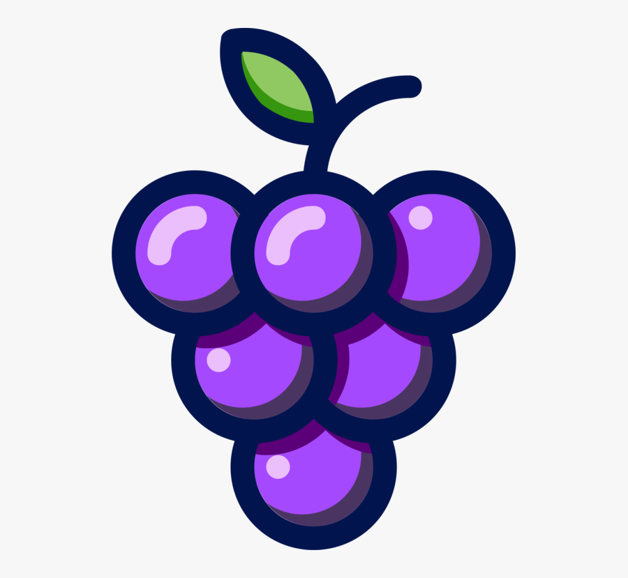 Plant,grape,purple - Grapes Gif Png, Transparent Clipart