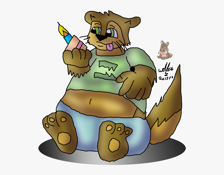 Clip Art Fat Otter - Cartoon, Transparent Clipart