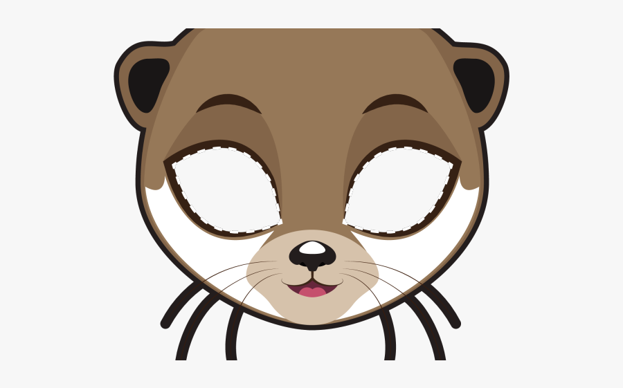 Otter Clipart Head - Mascara De Cobra Png, Transparent Clipart