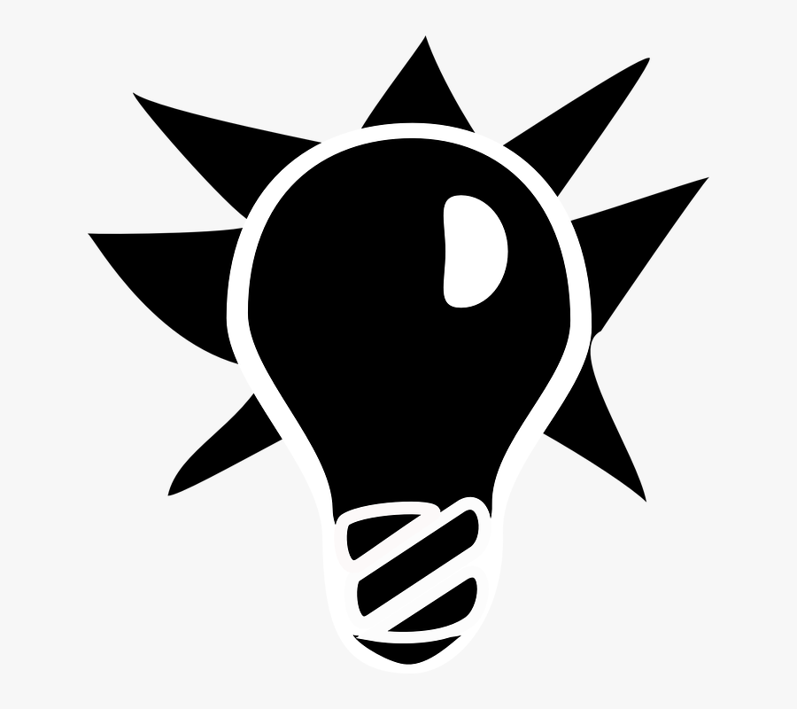 Incandescent Light Bulb, Transparent Clipart