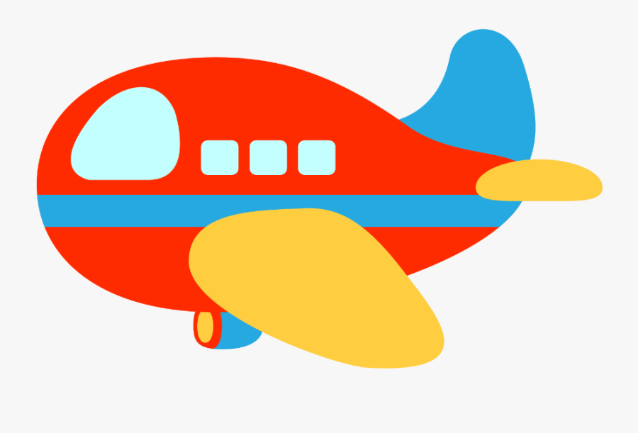 Plane Clipart Red And Blue, Transparent Clipart