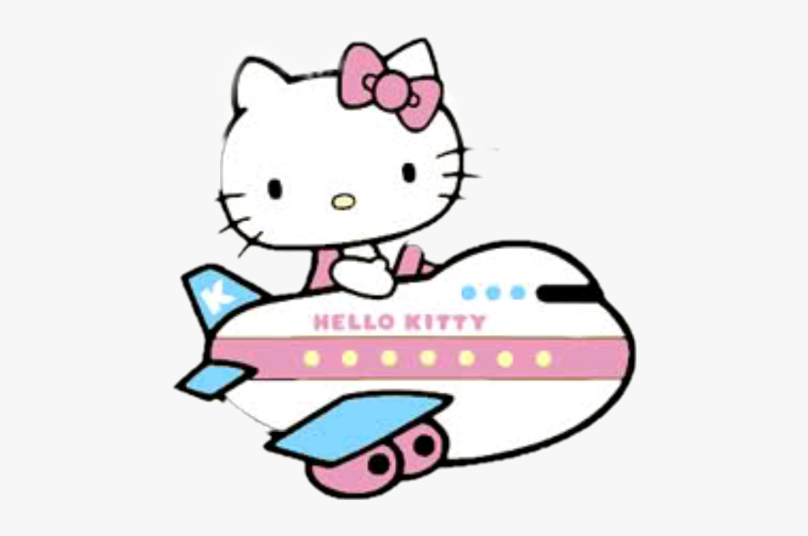 # #hellokitty #avion #aeroplane #jenniferart #airplane, Transparent Clipart