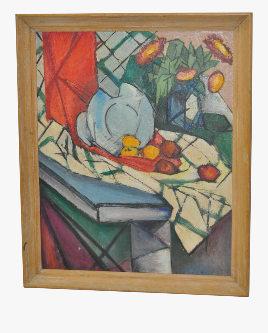 Clip Art Vintage Mid Abstract Painting - Stained Glass, Transparent Clipart