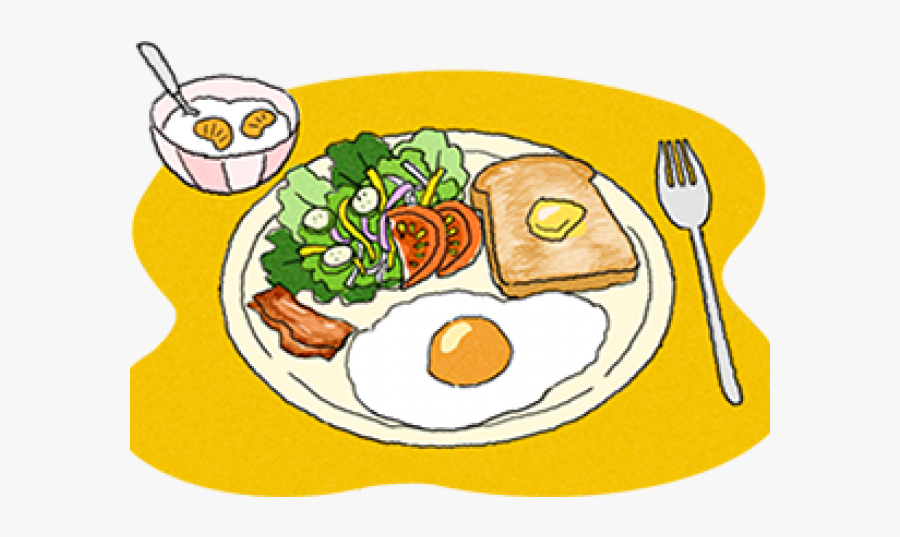 Well Clipart Balanced Diet - Fried Egg, Transparent Clipart