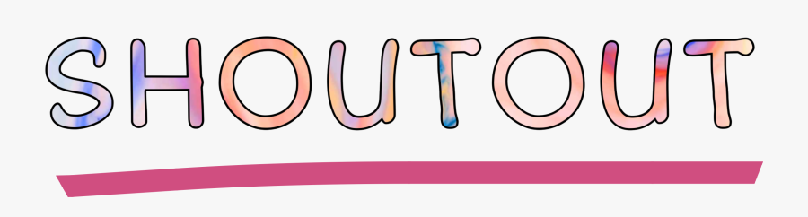 #shoutout #word #sticker #underline #shoutouts #freetoedit - Calligraphy, Transparent Clipart