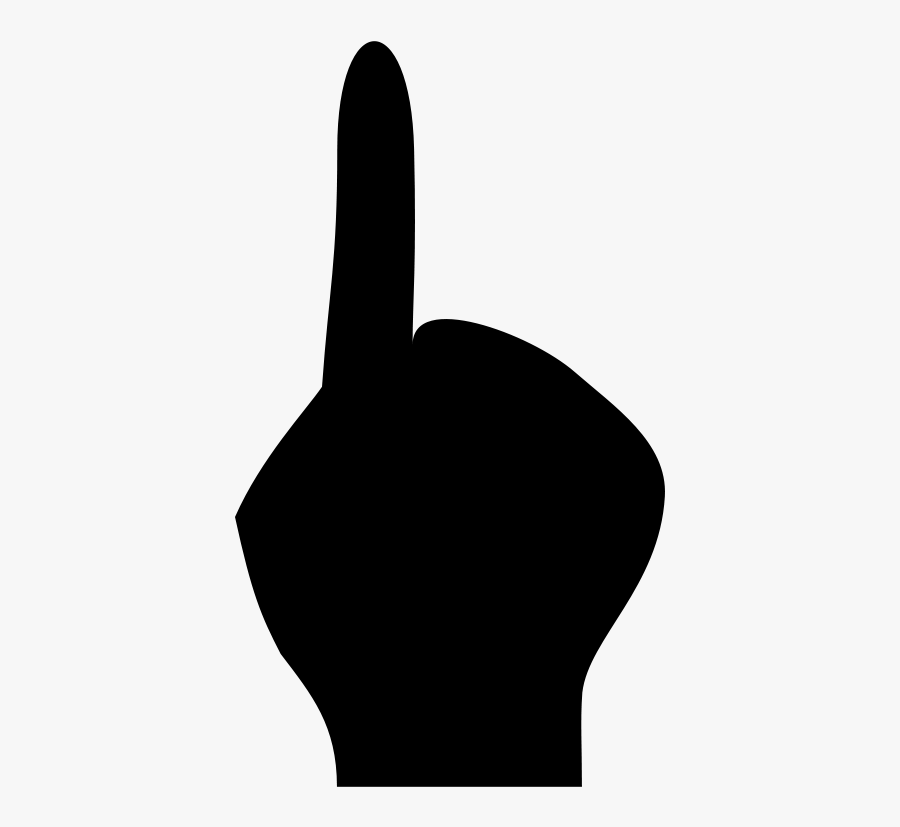 Finger - Silhouette, Transparent Clipart