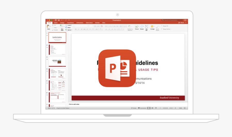 Stanford Ppt Template, Transparent Clipart