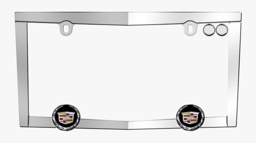 Cadillac License Plate Frame - Cadillac Car Frame Plate, Transparent Clipart