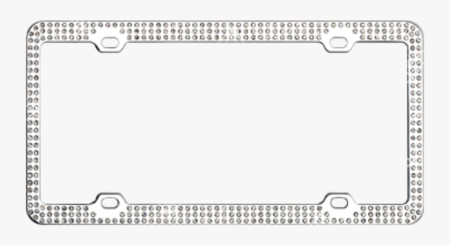 Chrome Coated Metal With Triple Row White Diamonds - Tool, Transparent Clipart