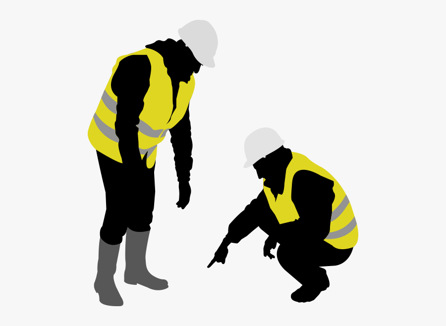 Contractor Clipart Factory Worker - Silhouette Construction Worker Png, Transparent Clipart